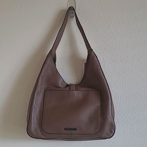 NWT Vince Camuto Aylen Leather Boho Bag (smoke taupe)